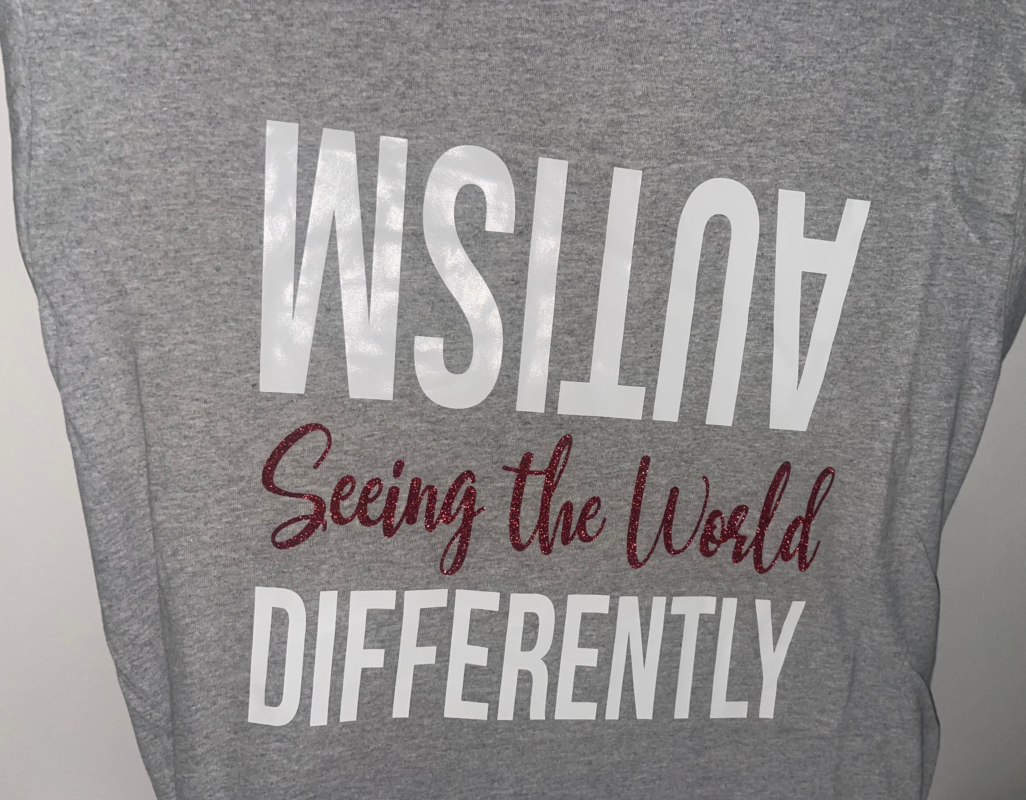 Autism Awareness T-Shirt - Pink & Red